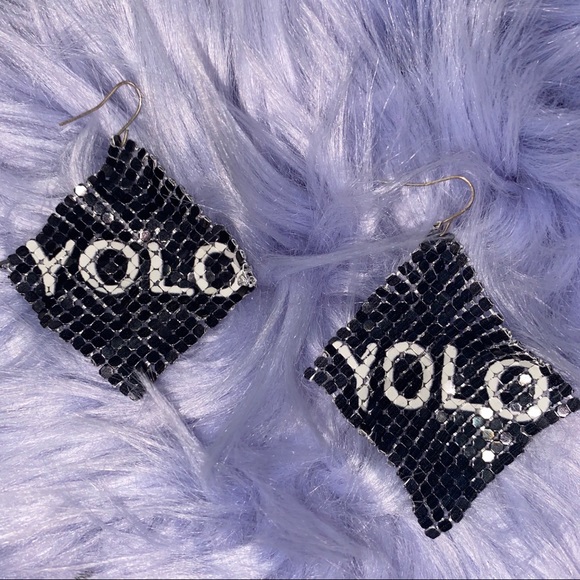 YOLO Waterfall Earrings - Picture 2 of 6